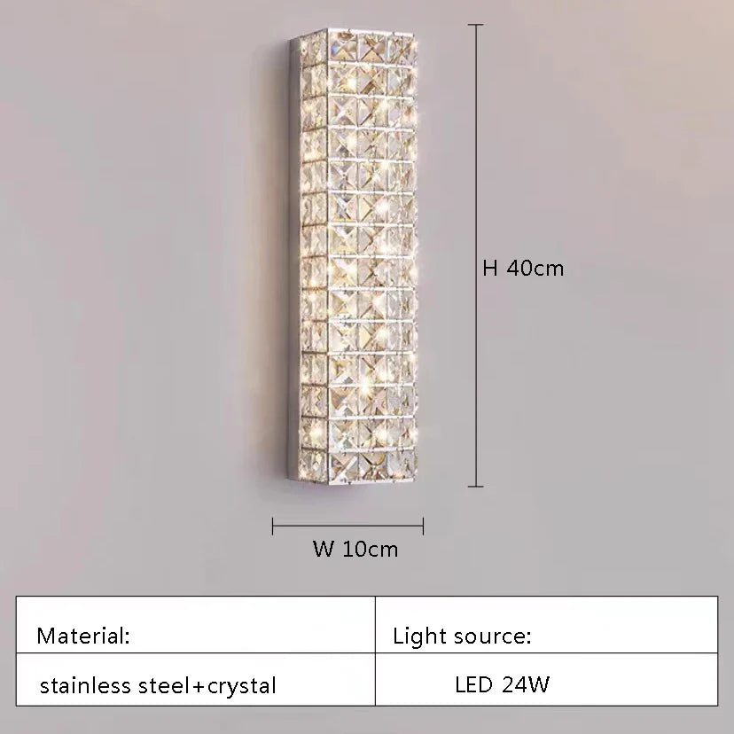 Modern Two-Tier Crystal Ceiling Light for Bedroom & Living Room