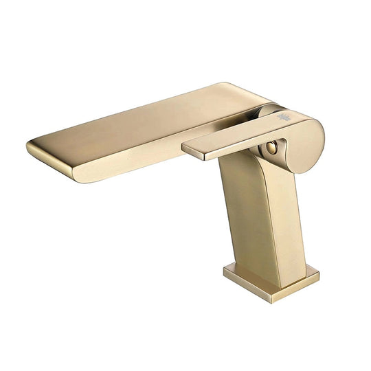 Gun Grey Basin Faucet Brass Bathroom Basin Waterfall Hot and Cold Water Mixer Tap Single Handle Crane Chrome Black Mixer Tap