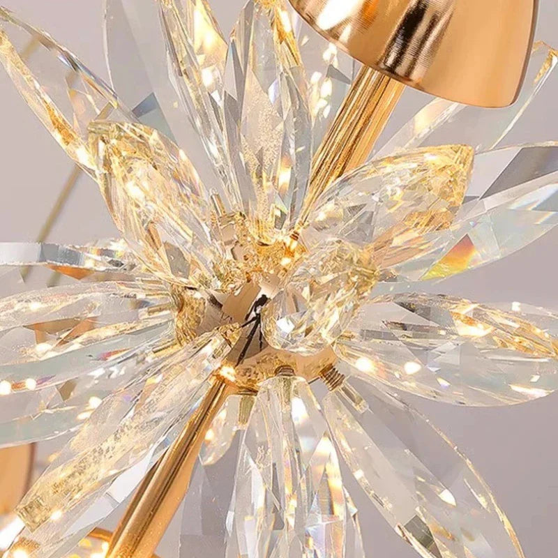 Nordic Crystal Minimalist LED Pendant Lamp – Luxurious Modern Hanging Light