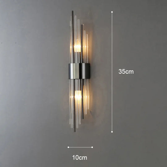 Modern LED Luxury Crystal Wall Lights Gold Home Indoor Wall Sconces Living Room Bedroom Background Decor Wall Lamp Bedside Light
