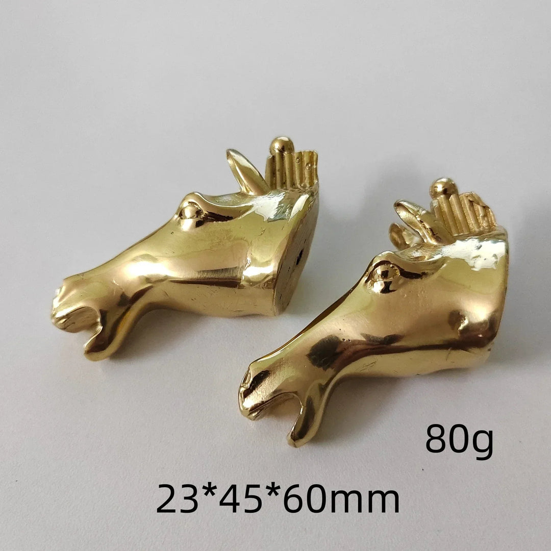 Brass Animal-Shaped Cabinet Handles – Luxury Gold Furniture Pulls