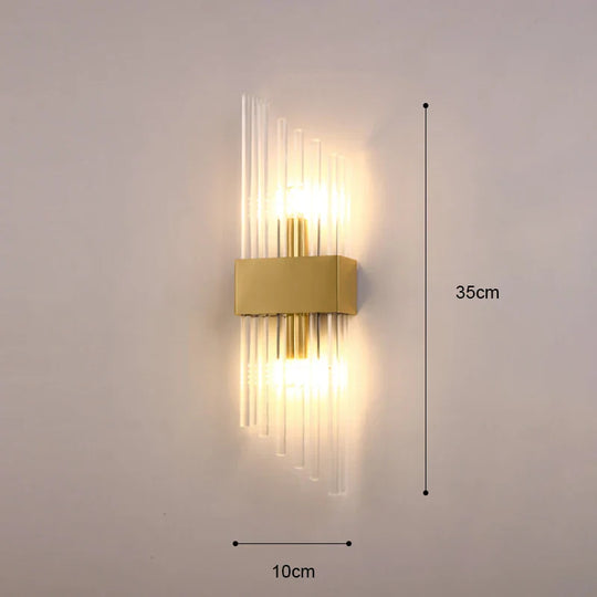 Modern LED Luxury Crystal Wall Lights Gold Home Indoor Wall Sconces Living Room Bedroom Background Decor Wall Lamp Bedside Light