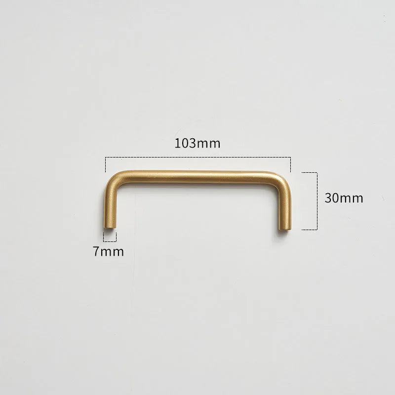Modern Brass Furniture Bar Handles – Solid Brass Pulls and Towel Bars (7mm)