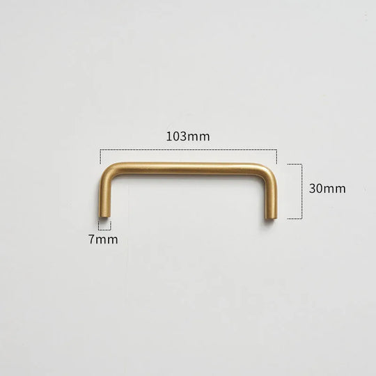 Modern Brass Furniture Bar Handles – Solid Brass Pulls and Towel Bars (7mm)