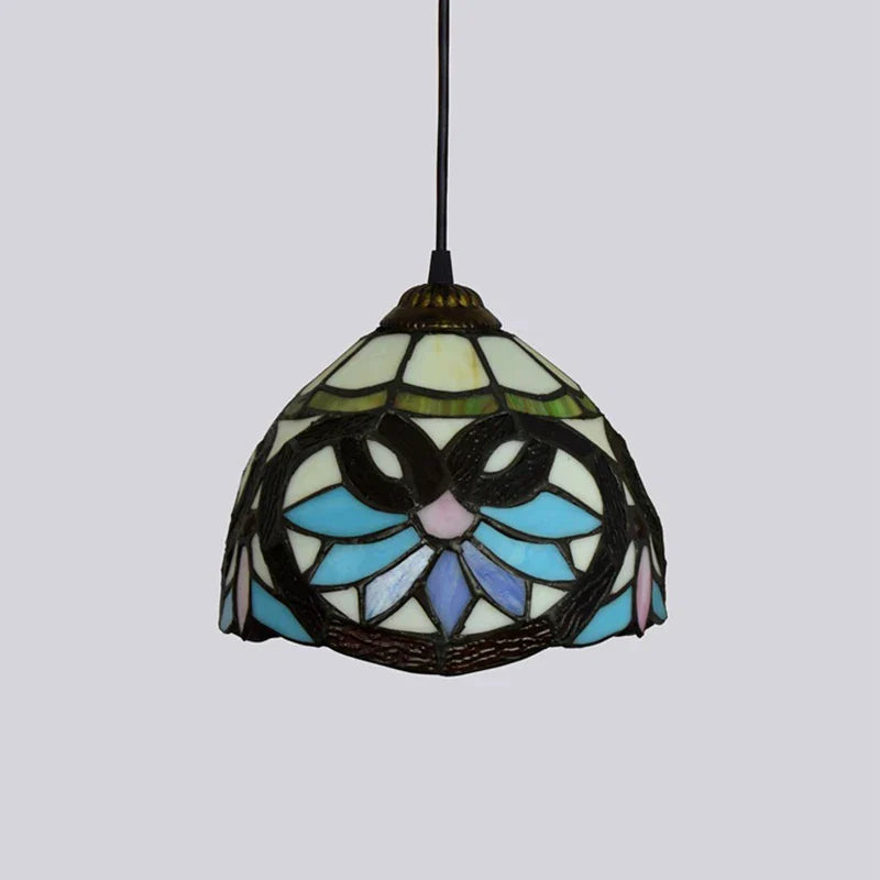 Isolde – European Stained Glass Pendant Light for Dining Room, Bedroom, and Home Décor