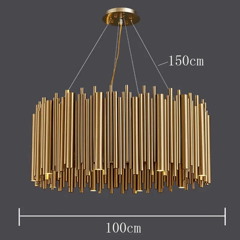 Modern LED Pendant Chandelier for Living & Dining Room