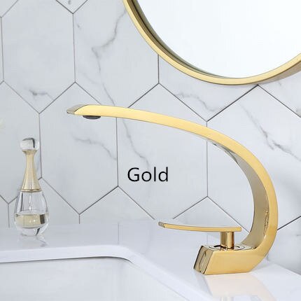 Bathroom faucet Rose Gold widespread Basin faucet Black Tap luxury Gold Basin Mixer Hot And Cold shower room sink Faucet