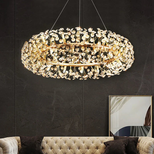 Aurora Crystal Luxury Art Chandelier - Opulent Lighting for Elegant Spaces