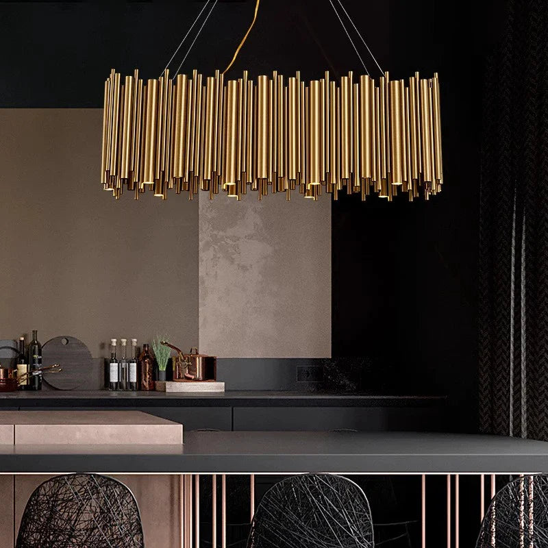 Modern LED Pendant Chandelier for Living & Dining Room