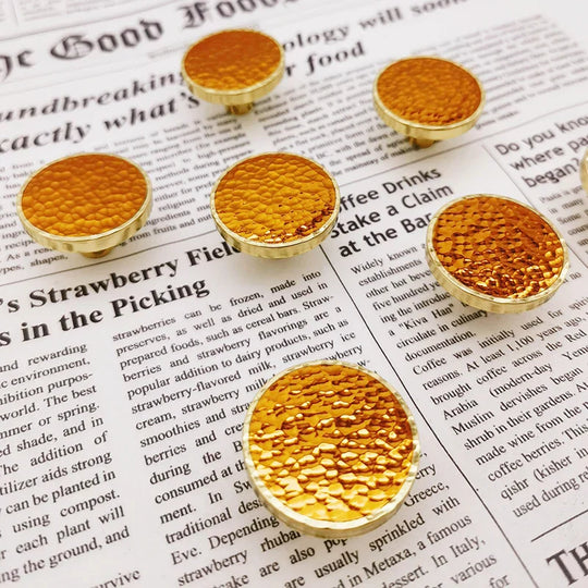 Brass & Red Copper Hammered Cabinet Knob – Modern Furniture Pull