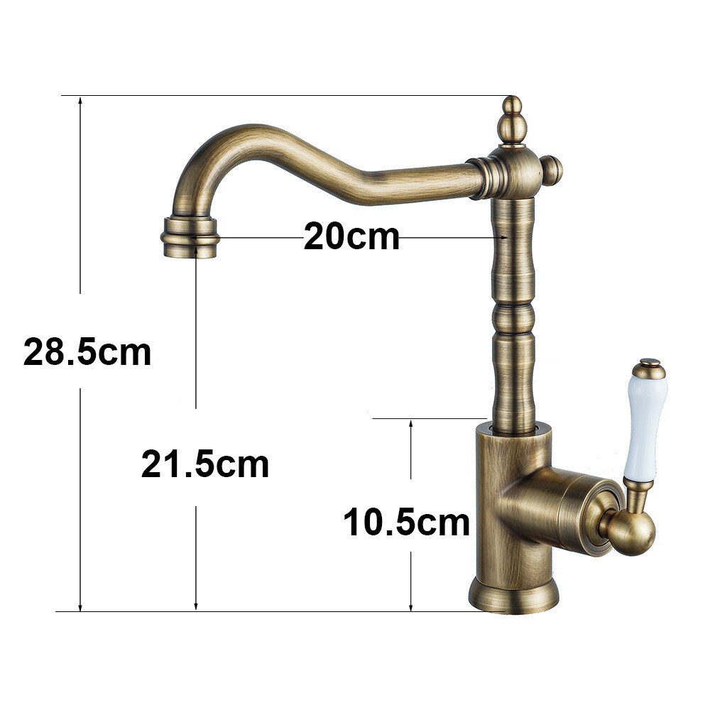 Kitchen Faucets Black Faucets for Kitchen Antique Sink Mixer Single Lever Chrome Sink Mixers Tap Hot Cold Water Crane