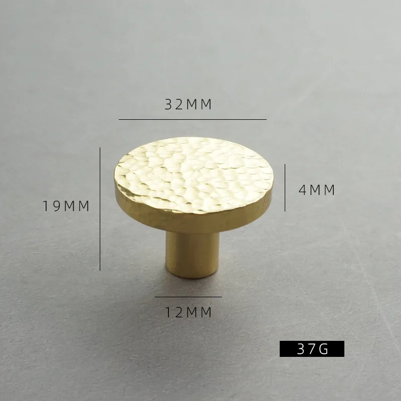 Handmade Brass Hammered Cabinet Handles – Nordic Luxury Pulls