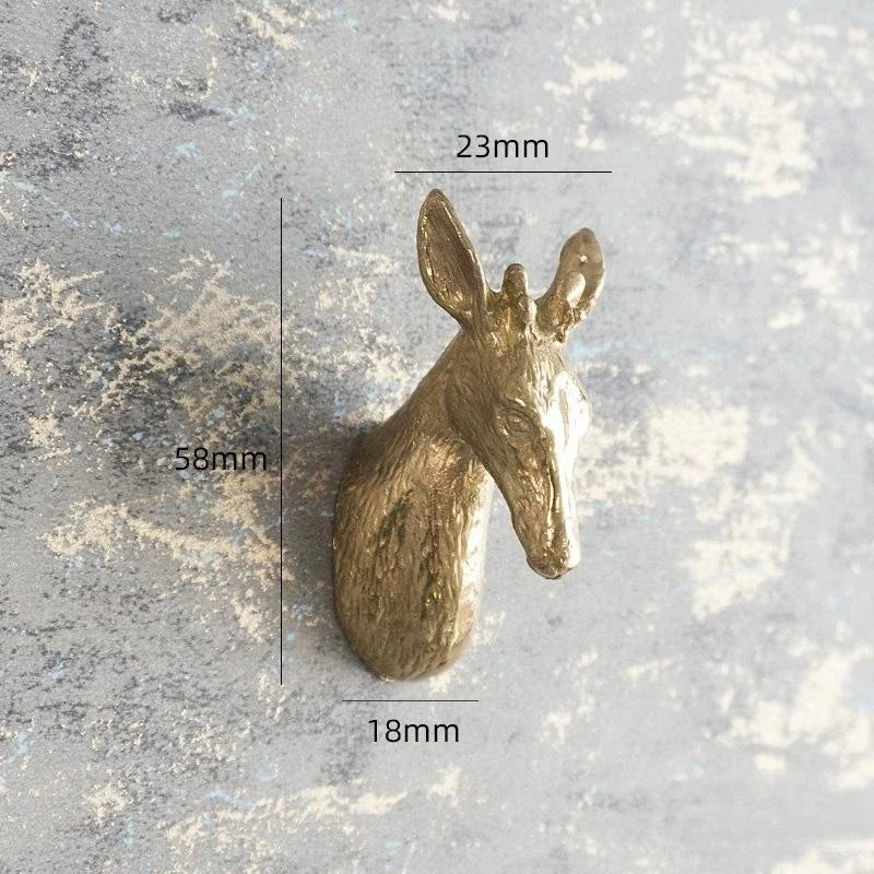 Brass Animal-Shaped Cabinet Handles – Luxury Gold Furniture Pulls