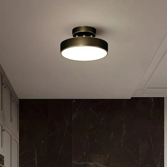 Nordic LED Ceiling Light with Adjustable Copper Finish