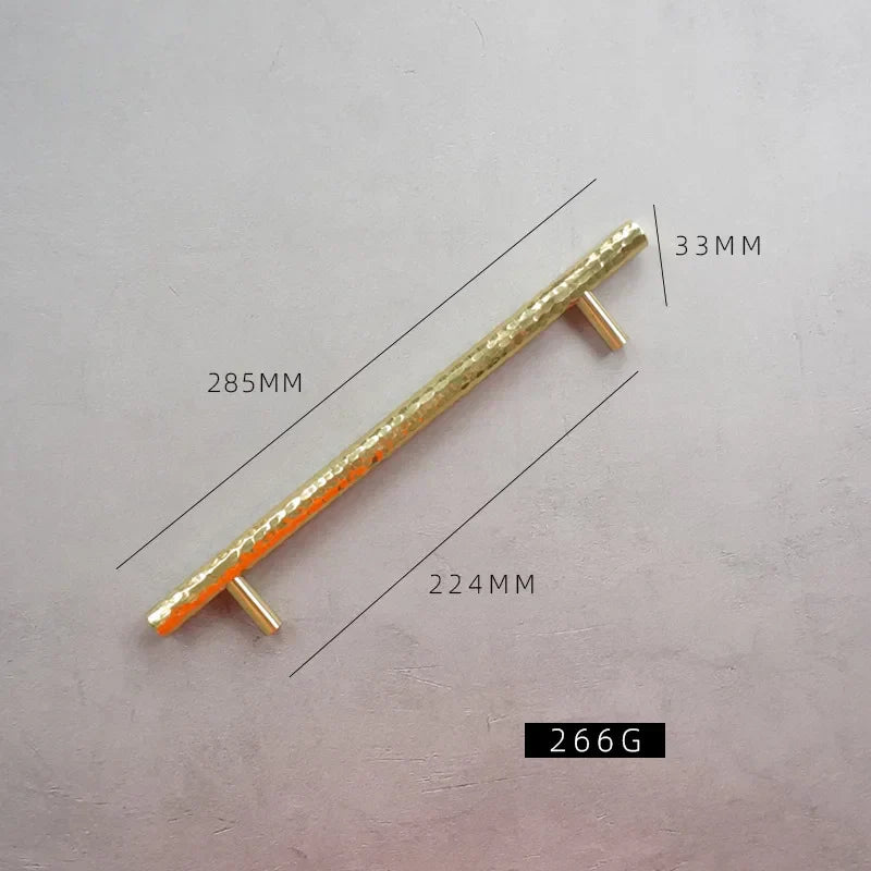 Handmade Brass Hammered Cabinet Handles – Nordic Luxury Pulls