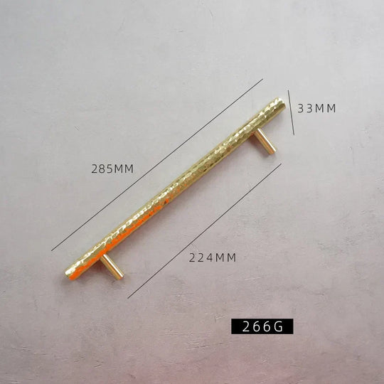 Handmade Brass Hammered Cabinet Handles – Nordic Luxury Pulls