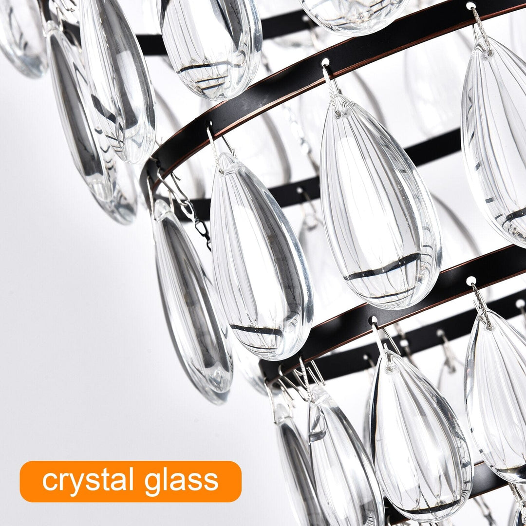 Crystal LED Waterdrop Empire Chandelier: Luxurious Elegance for Your Home