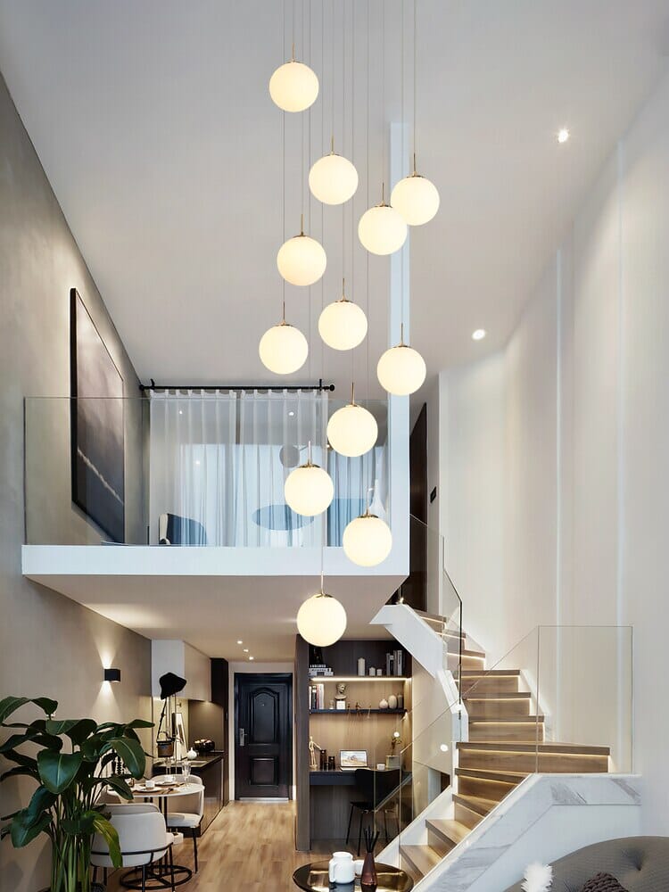 Gemma Staircase Chandelier – Illuminate with Warm, Inviting Light