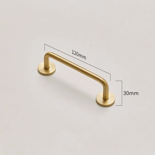 Modern Brass Furniture Bar Handles – Solid Brass Pulls and Towel Bars (7mm)