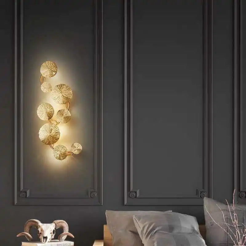 Zaylee Lotus Leaf Modern Wall Lamps