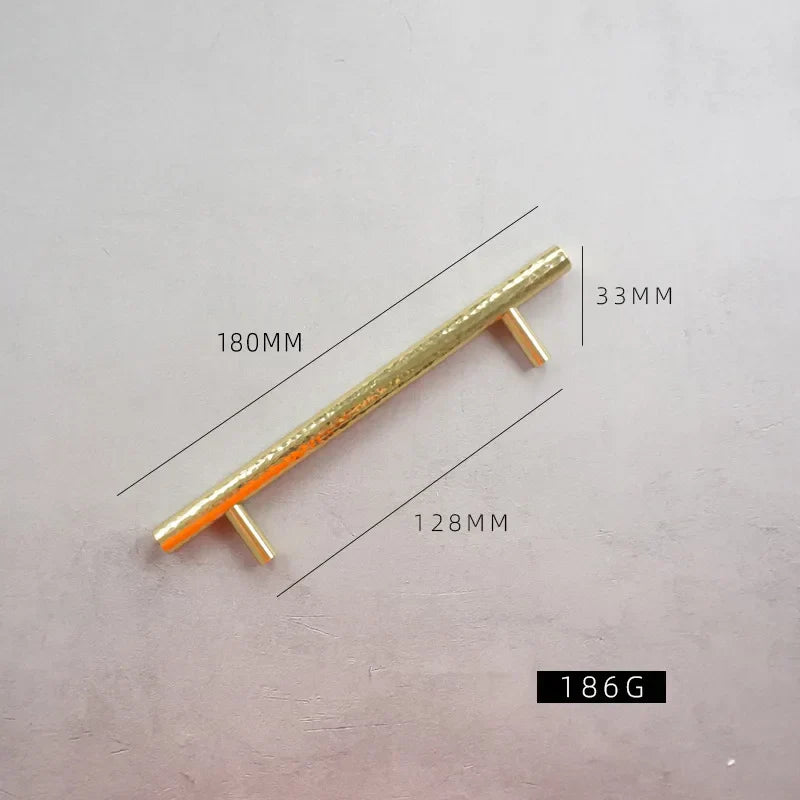 Handmade Brass Hammered Cabinet Handles – Nordic Luxury Pulls