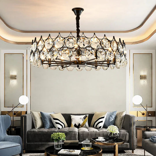 Delilah Crystal Drop Chandelier - Elegant Illumination for Any Room