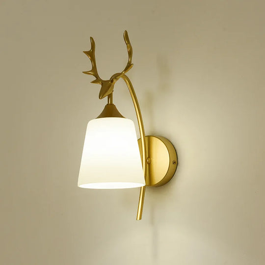 Nordic Antler Wall Lamp Modern Minimalist Bedside Living Room Light