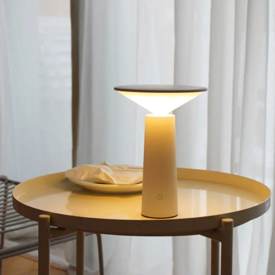 Capella - Rechargeable Modern LED Table Lamp – Portable USB Touch Switch Night Light for Living Room, Restaurant, & Hotel