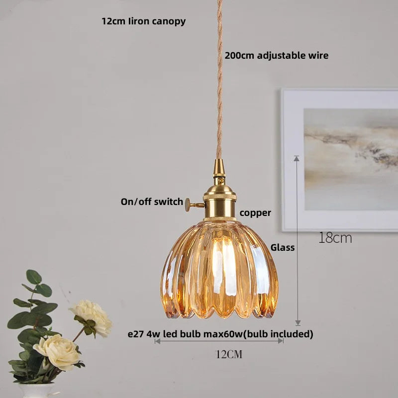 Lucien – Modern Clear Glass Pendant Light for Living Room, Restaurant, and Café