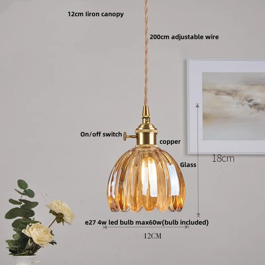 Lucien – Modern Clear Glass Pendant Light for Living Room, Restaurant, and Café