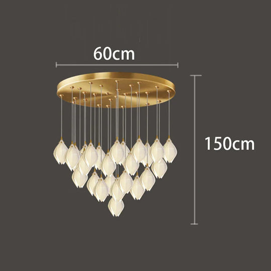 Modern home decor led lights pendant light lamps forstaircase Chandeliers for living room hanging light indoor lighting