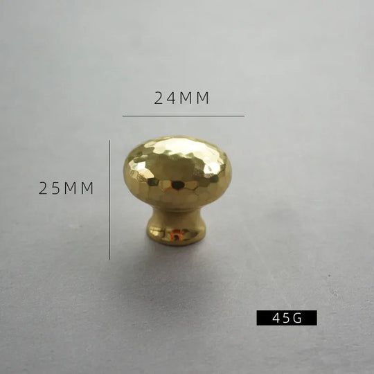 Handmade Brass Hammered Cabinet Handles – Nordic Luxury Pulls