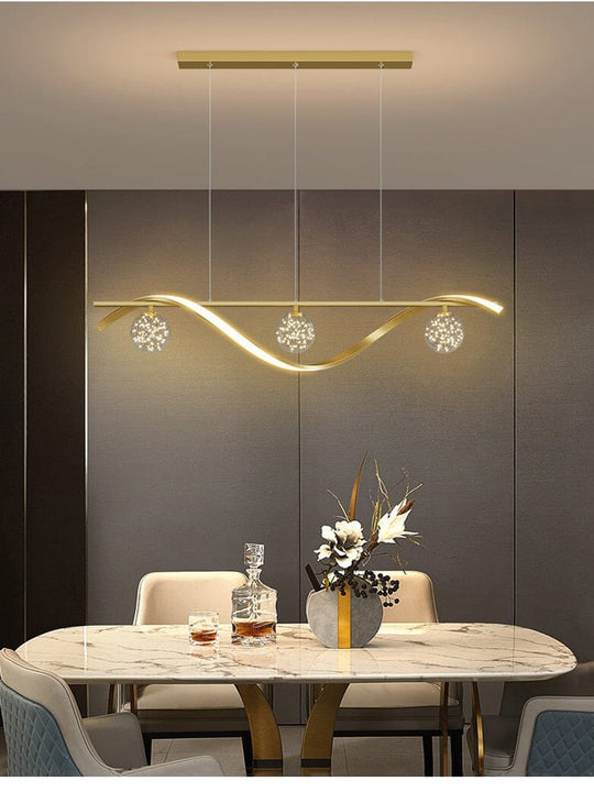 Vera Modern Glass Ball LED Hanging Lights