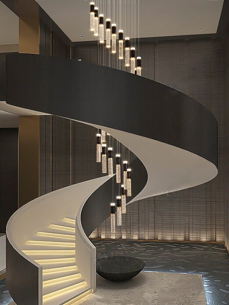 Cecilia Luxury Crystal Staircase Chandelier – Elegant Illumination for Your Staircase