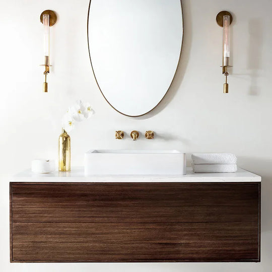 Modern Copper Wall Sconce for Living Room & Bedroom