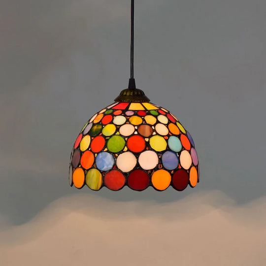 Isolde – European Stained Glass Pendant Light for Dining Room, Bedroom, and Home Décor