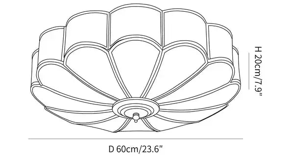 All-Copper Minimalist LED Ceiling Lamp for Study & Dining Room