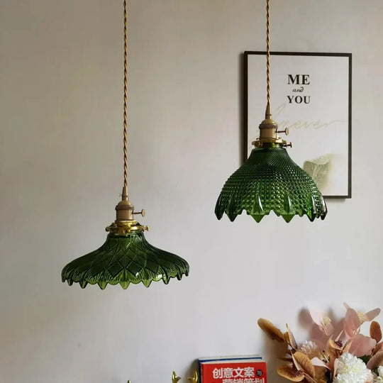 Seraphina – Green Glass Pendant Light for Kitchen Island, Dining, and Home Décor