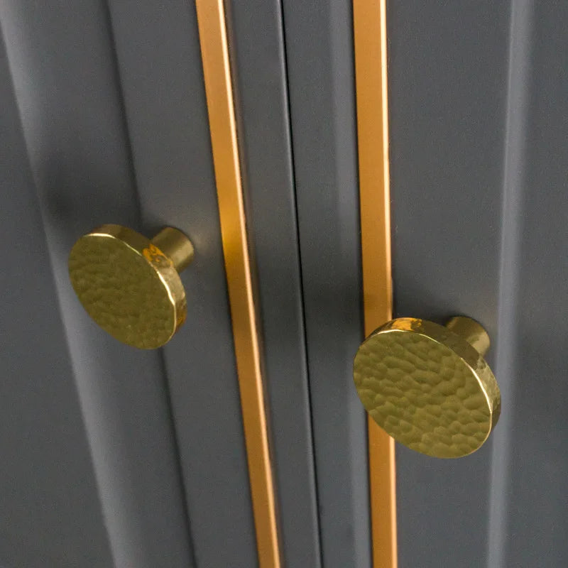 Handmade Brass Hammered Cabinet Handles – Nordic Luxury Pulls