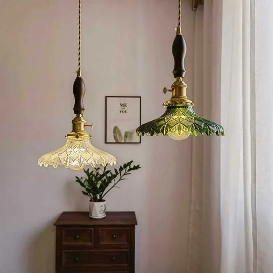 Seraphina – Green Glass Pendant Light for Kitchen Island, Dining, and Home Décor