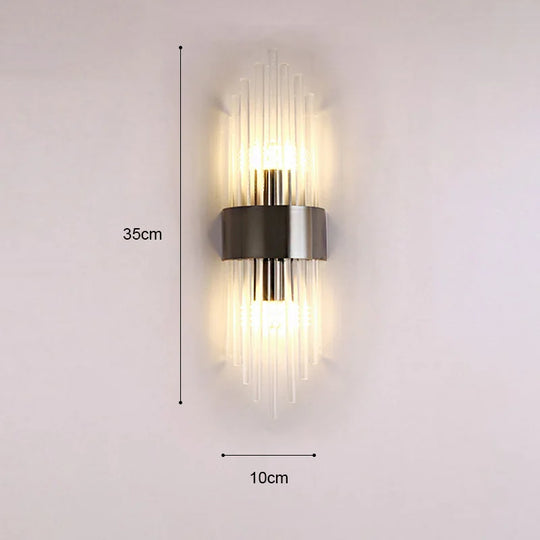 Modern LED Luxury Crystal Wall Lights Gold Home Indoor Wall Sconces Living Room Bedroom Background Decor Wall Lamp Bedside Light