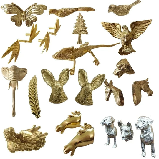 Brass Animal-Shaped Cabinet Handles – Luxury Gold Furniture Pulls