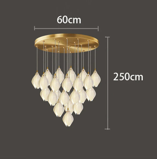 Modern home decor led lights pendant light lamps forstaircase Chandeliers for living room hanging light indoor lighting