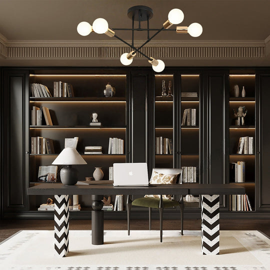 Elegant 6 Light Flush Mount LED Ceiling Light with E26 E27 Base