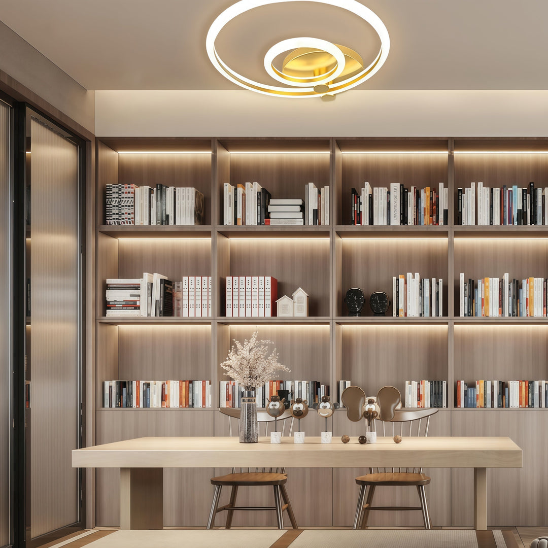 Circular Ring Dimmable LED Modern Flush Mount Ceiling Light