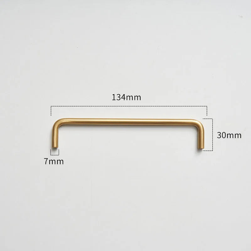 Modern Brass Furniture Bar Handles – Solid Brass Pulls and Towel Bars (7mm)