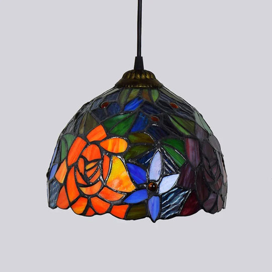Isolde – European Stained Glass Pendant Light for Dining Room, Bedroom, and Home Décor