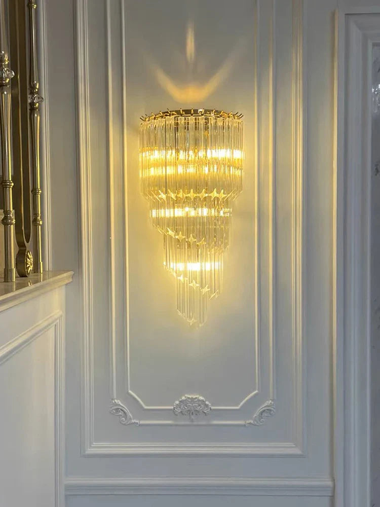 Celeste Gold Luxury Crystal Wall Lamps - Modern Elegance