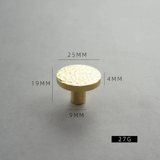 Handmade Brass Hammered Cabinet Handles – Nordic Luxury Pulls