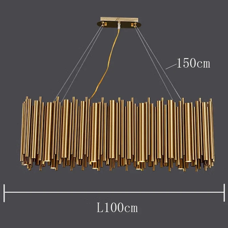 Modern LED Pendant Chandelier for Living & Dining Room